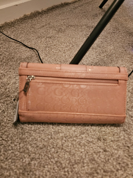 Pink guess wallet