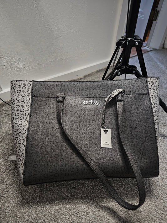 Black and Gray Guess Purse