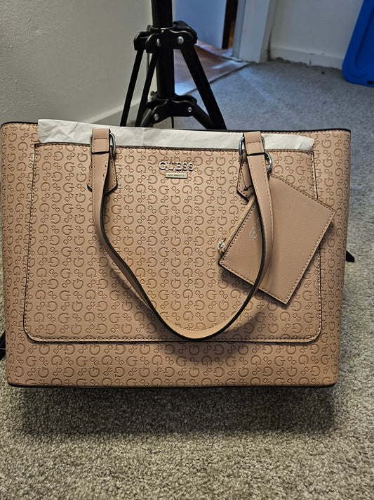 Light brown guess purse