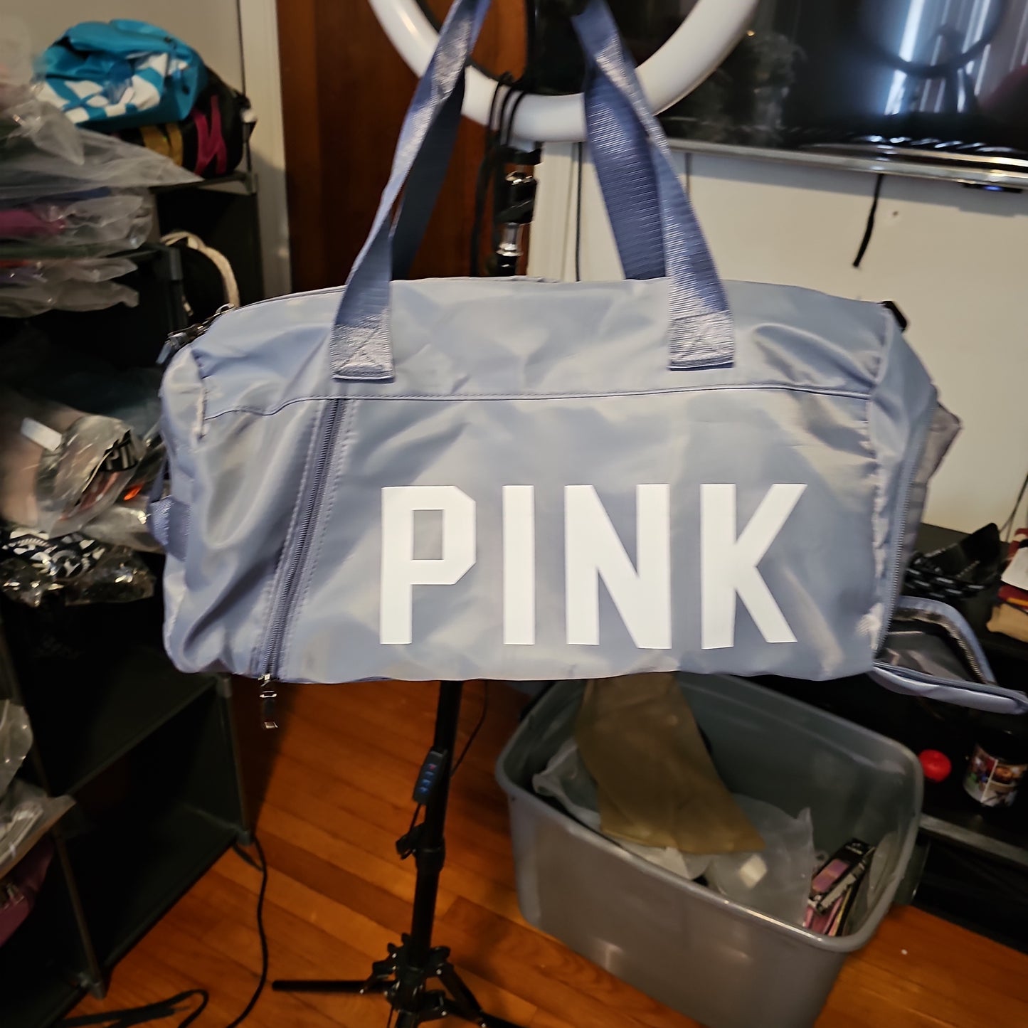 Grey Medium Duffle Bag